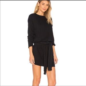 Joie Lucya 100% cotton black sweater mini dress